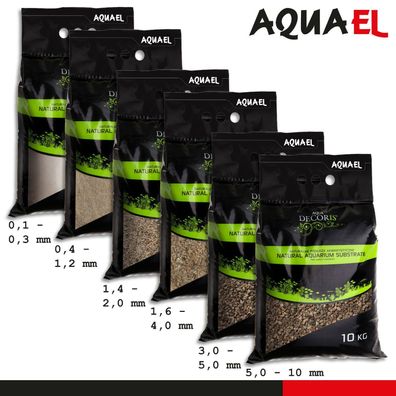 Aquael 10 kg Aqua Decoris Quarzsand und Quarzkies Aquariumsubstrat