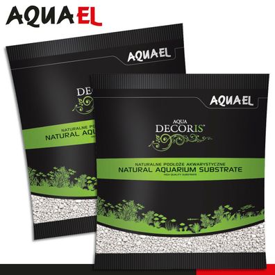 Aquael 2 x 1 kg Aqua Decoris Quarzkies weiß 2 - 3 mm Aquariensubstrat