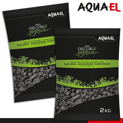 Aquael 2 x 2 kg Aqua Decoris Basalt 2 - 4 mm Aquariensubstrat Bodenbelag