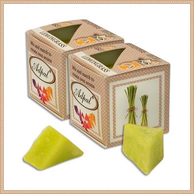 2 x Duftwachs Zitronengras | Aroma Duftkerze Schmelzwachs Wax Aromatic