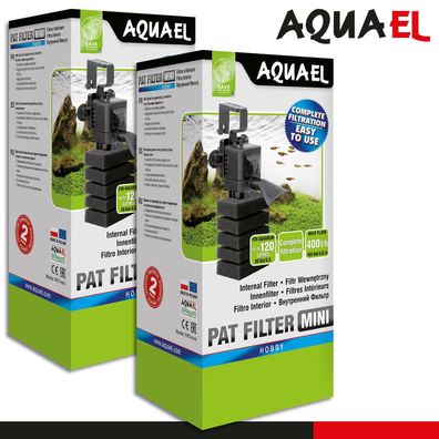 Aquael 2 x Pat Mini Miniaturturbinenfilter für kleine Süßwasseraquarien
