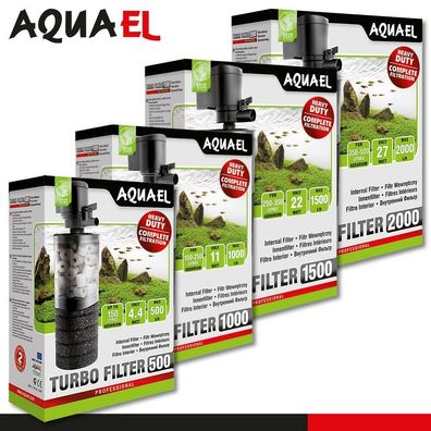 Aquael Turbo Filter 500, 1000, 1500, 2000 Aquarieninnenfilter Reiniger Wasser