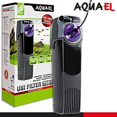Aquael Unifilter 750 UV Power Algenbekämpfung LED Fische Wasser Innenfilter