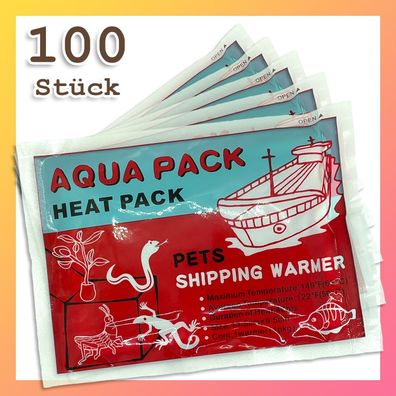 Aqua Pack 100x Heat Pack Wärmekissen für Pflanzen- und Tierversand Tiertransport