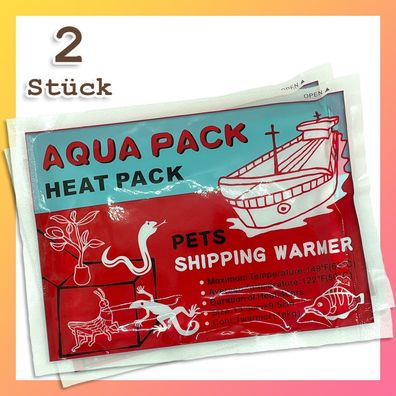 Aqua Pack 2 x Heat Pack Wärmekissen für Pflanzen- und Tierversand Tiertransport