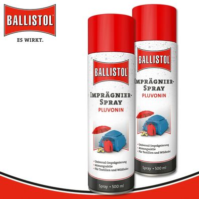 Ballistol 2 x 500 ml Imprägnierspray Pluvonin