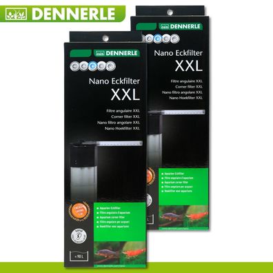2 x Dennerle Nano Eckfilter XXL Innenfilter für Aquarien Innen Zubehör Filter