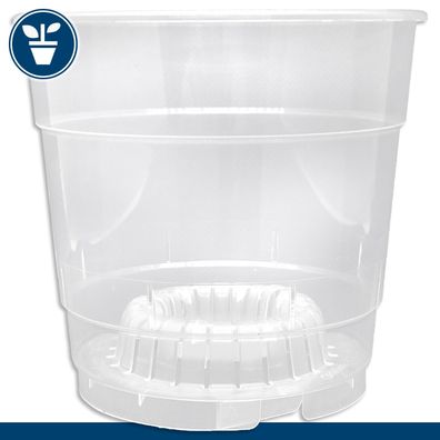 1 x Orchideentopf transparent Ø 11,5 x 11 cm Blumentopf Kulturtopf Pflanztopf