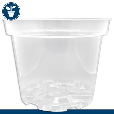1 x Orchideentopf transparent Ø 19 x 15 cm Blumentopf Kulturtopf Pflanztopf