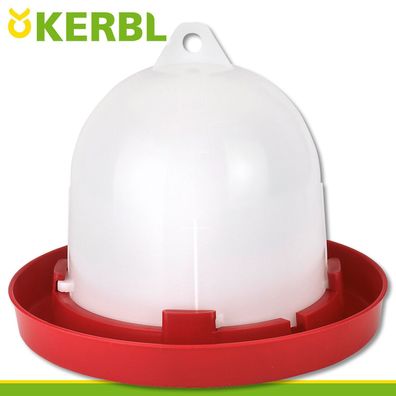 3,5L Hühnertränke Geflügel Stülptränke Kunststoff rot Versorgung Küken Gehege