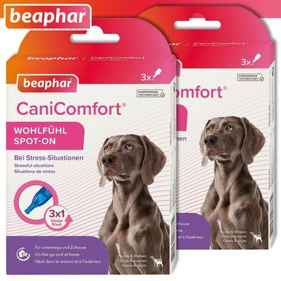 6 x 1 ml Beaphar Cani Comfort Wohlfühl Pheromone SPOT-ON für Hunde