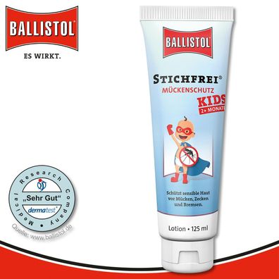Ballistol 125 ml Stichfrei® Kids Mückenschutz | Hautpflegeöl für Kinder