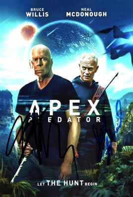 Apex Predator Cast Autogramm Bruce Willis Neal Mcdonough