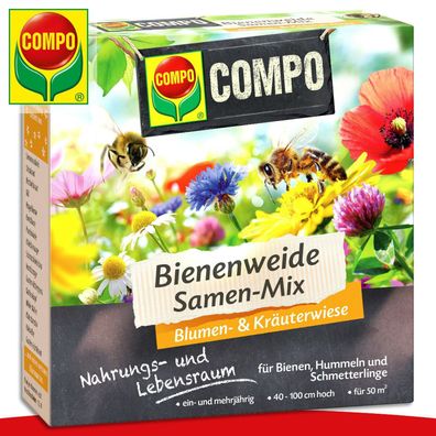 COMPO 300 g Bienenweide Samen-Mix | Blumen- und Kräuterwiese Nützlinge