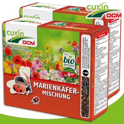 Cuxin DCM 2 x 260 g Blumensamen Marienkäfer-Mischung Nützlinge Pflanzen Weide