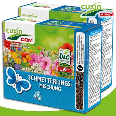 Cuxin DCM 2 x 260 g Blumensamen Schmetterlings-Mischung Falter Nahrung Garten
