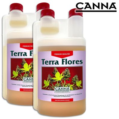 CANNA 2x1 l Terra Flores Dünger Anzucht Qualität Wachstumsdünger Komplettdünger