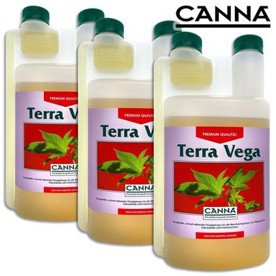 CANNA 3 x 1 l Terra Vega Dünger Anzucht Qualität Wachstumsdünger Komplettdünger