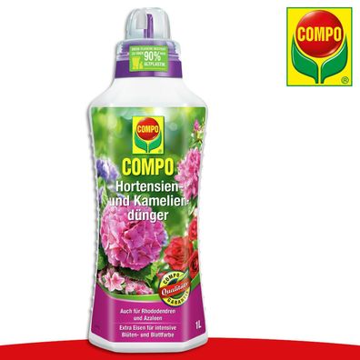 COMPO 1 l Hortensien- und Kameliendünger | Auch für Rhododendren und Azaleen