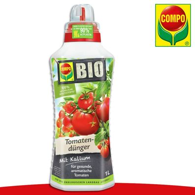 COMPO 1L BIO Tomatendünger | Mit Kalium Celsior Zuckertraube Wachstum Nährstoffe