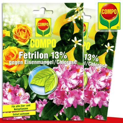 COMPO 2 x 0,02 kg Fetrilon® 13% | Gegen Eisenmangel und Chlorose