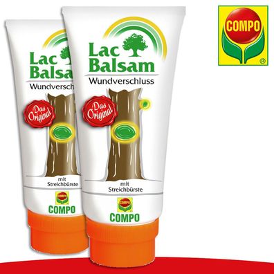 COMPO 2 x 150 g Lac Balsam® Wundverschluss Pflege Heilung Rinde Baumschutz