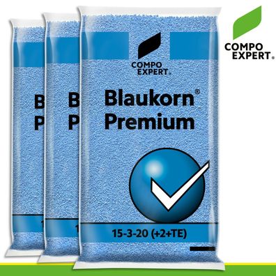 Compo Expert 3 x 25 kg Blaukorn® premium 15-3-20( + 3 + 10) | Universaldünger