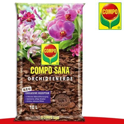 COMPO SANA® 10 l Orchideenerde Wachstum Blumen Pflanzen Topf Wachstum
