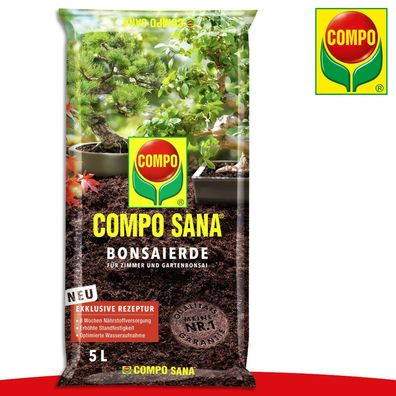 COMPO SANA® 5 l Bonsaierde | Für Zimmer- und Gartenbonsai Bäumchen Pflege