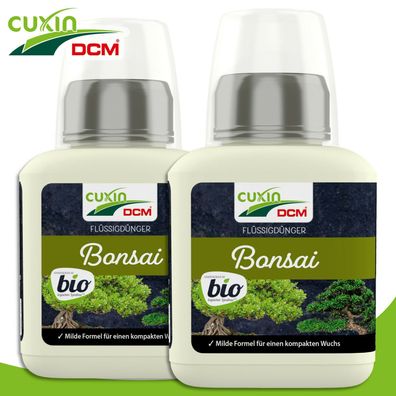 Cuxin 2 x 250ml Flüssigdünger Bonsai Bio Grünpflanzen Nährstoffe Wachstum Pflege
