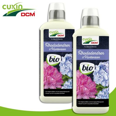 Cuxin 2x800 ml Flüssigdünger Rhododendren & Hortensien BIO Naturdünger Wachstum