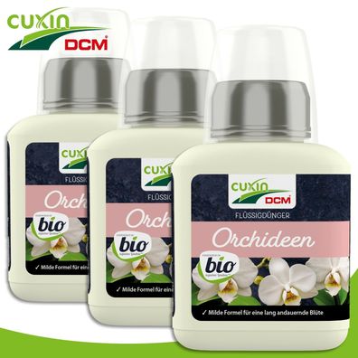 Cuxin 3 x 250 ml Flüssigdünger Orchideen BIO Naturdünger Wachstum Nährstoffe