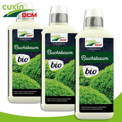 Cuxin 3 x 800 ml Flüssigdünger Buchsbaum BIO Naturdünger Wachstum Nährstoffe
