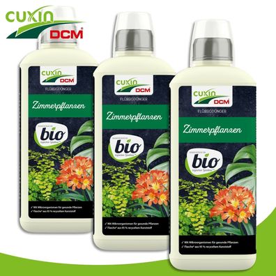 Cuxin 3x800 ml Flüssigdünger Zimmerpflanzen Bio Naturdünger Wachstum Nährstoffe