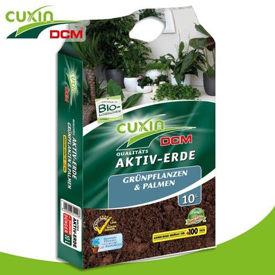 Cuxin DCM 10L Aktiv-Erde Grünpflanzen & Palmen Mykorrhiza Wachstum Nährstoffe