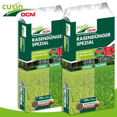 Cuxin DCM 2 x 10 kg Rasendünger Spezial Wachstum Pflege Nährstoffe Gras