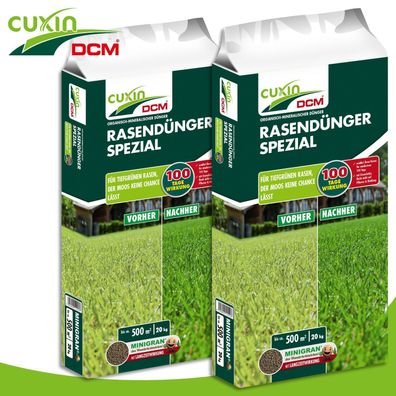 Cuxin DCM 2 x 20 kg Rasendünger Spezial Eisen Wachstum Nährstoffe Rasenpflege