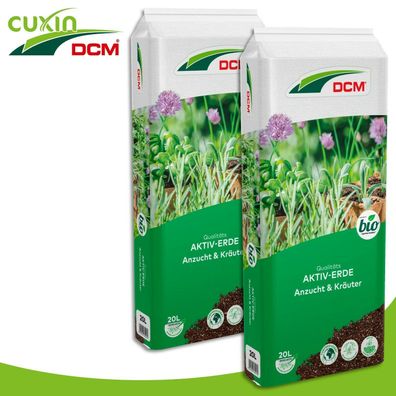Cuxin DCM 2 x 20 l Aktiv-Erde Anzucht & Kräuter Aussaat Anzucht