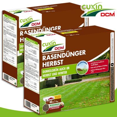 Cuxin DCM 2 x 3 kg Rasendünger Herbst Kalium Frost Pflege Nährstoffe Winter