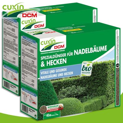 Cuxin DCM 2 x 3 kg Spezialdünger für Nadelbäume & Hecken Wachstum Nährstoffe