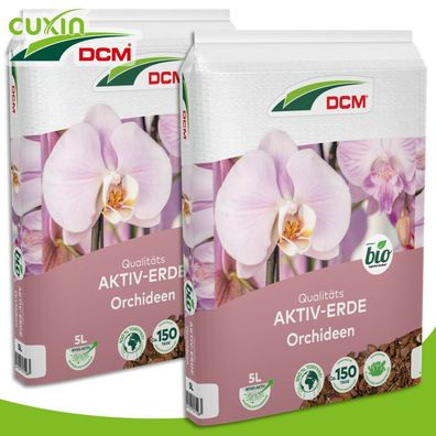 Cuxin DCM 2 x 5 l Aktiv-Erde Orchideen BIO Pflanzenerde Blumenerde
