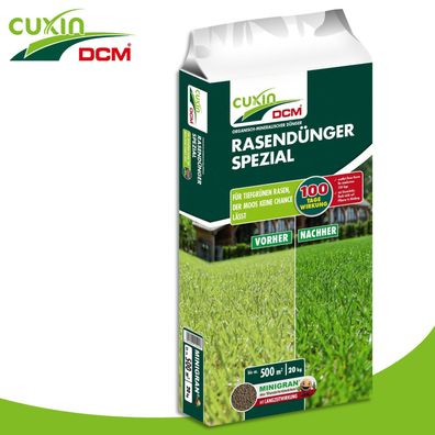 Cuxin DCM 20kg Rasendünger Spezial grün Eisen Wachstum Spielrasen Magnesium