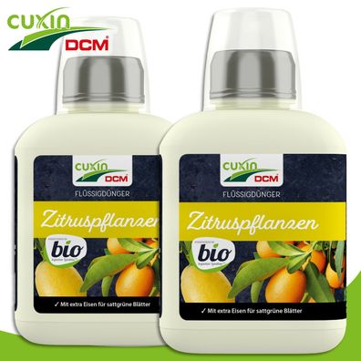 Cuxin DCM 2x 400ml Flüssigdünger Zitruspflanzen Bio Orangen Limette Wachstum