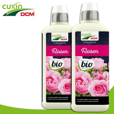 Cuxin DCM 2x 800ml Flüssigdünger Rosen Bio Blumen Garten Strauch Pflege Wachstum