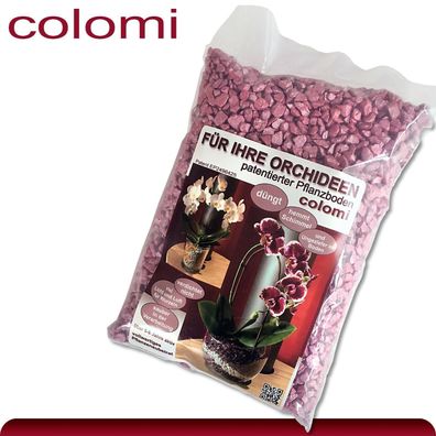 Colomi 1 l patentiertes Pflanzensubstrat für Orchideen | 4-8 mm | brombeere