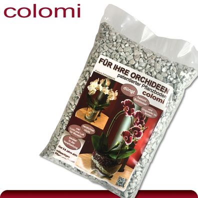 Colomi 1 l patentiertes Pflanzensubstrat für Orchideen | 4-8 mm | silber