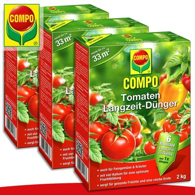 COMPO 2 kg Tomaten Langzeit-DüngerAuch für Feingemüse und Kräuter 
