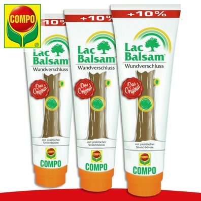 COMPO 3 x 385 g Lac Balsam® Wundverschluss Schutz Bäume Rinde Heilung Pflanzen