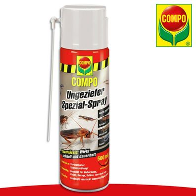 COMPO 500 ml Ungeziefer Spezial-Spray | Auch gegen Schaben, Ohrwürmer, Asseln