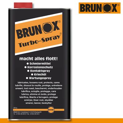 Brunox 5L Turbo-Spray Multifunktionsöl Schmiermittel Kette Scharnier Pflege Rost